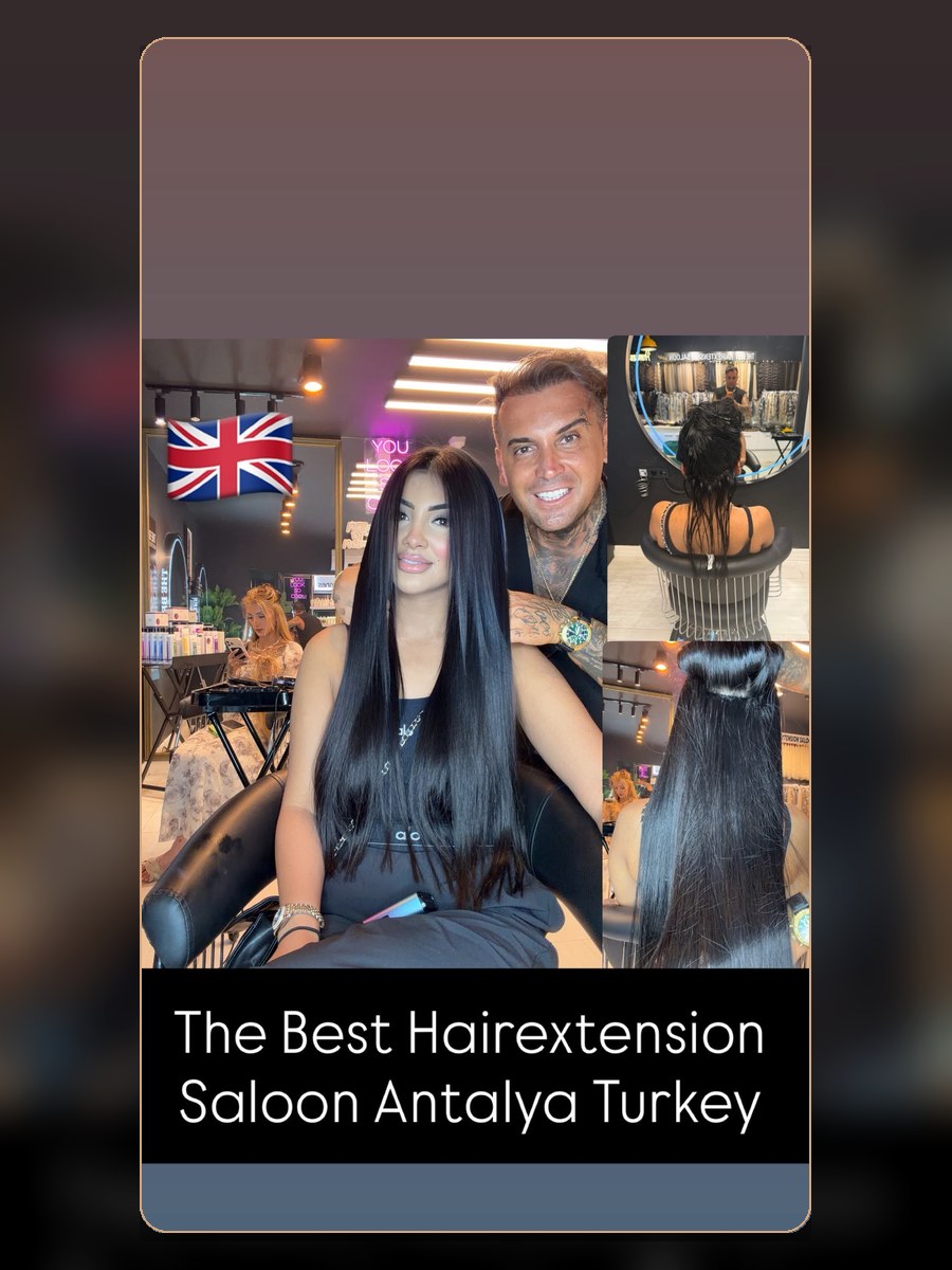 Hairdresser Antalya hair extension result 1