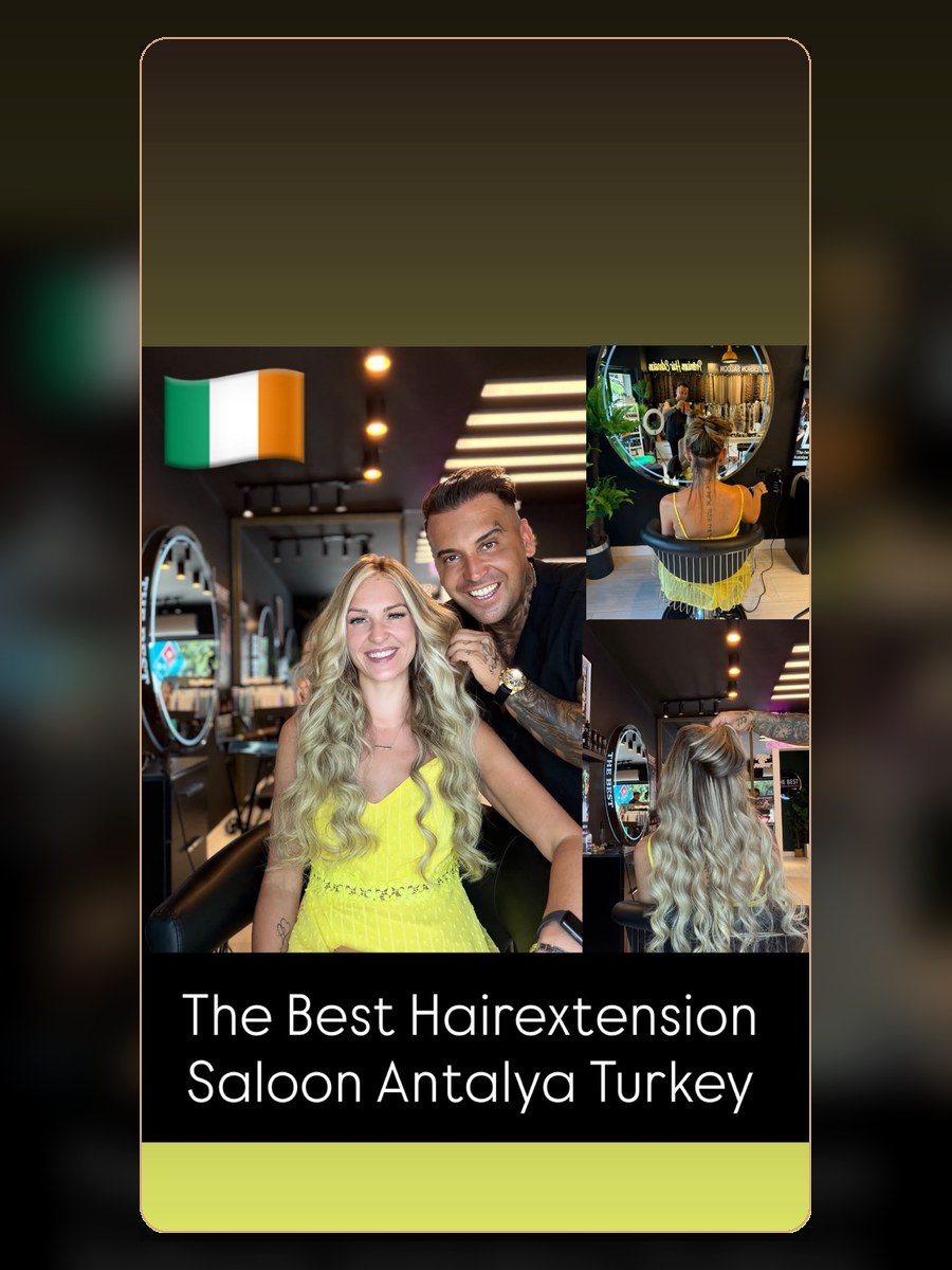 Hairdresser Antalya hair extension result 3