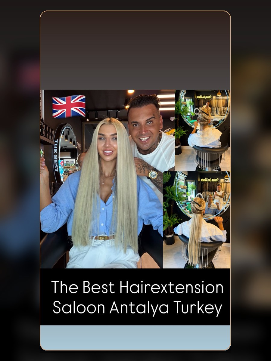Hairdresser Antalya hair extension result 5