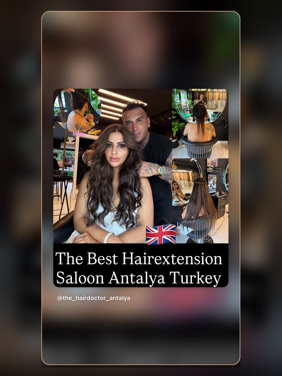 Hairdresser Antalya hair extension result 7