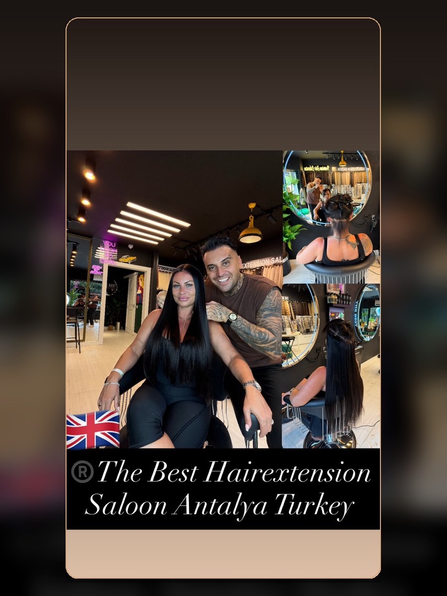 Hairdresser Antalya hair extension result 8