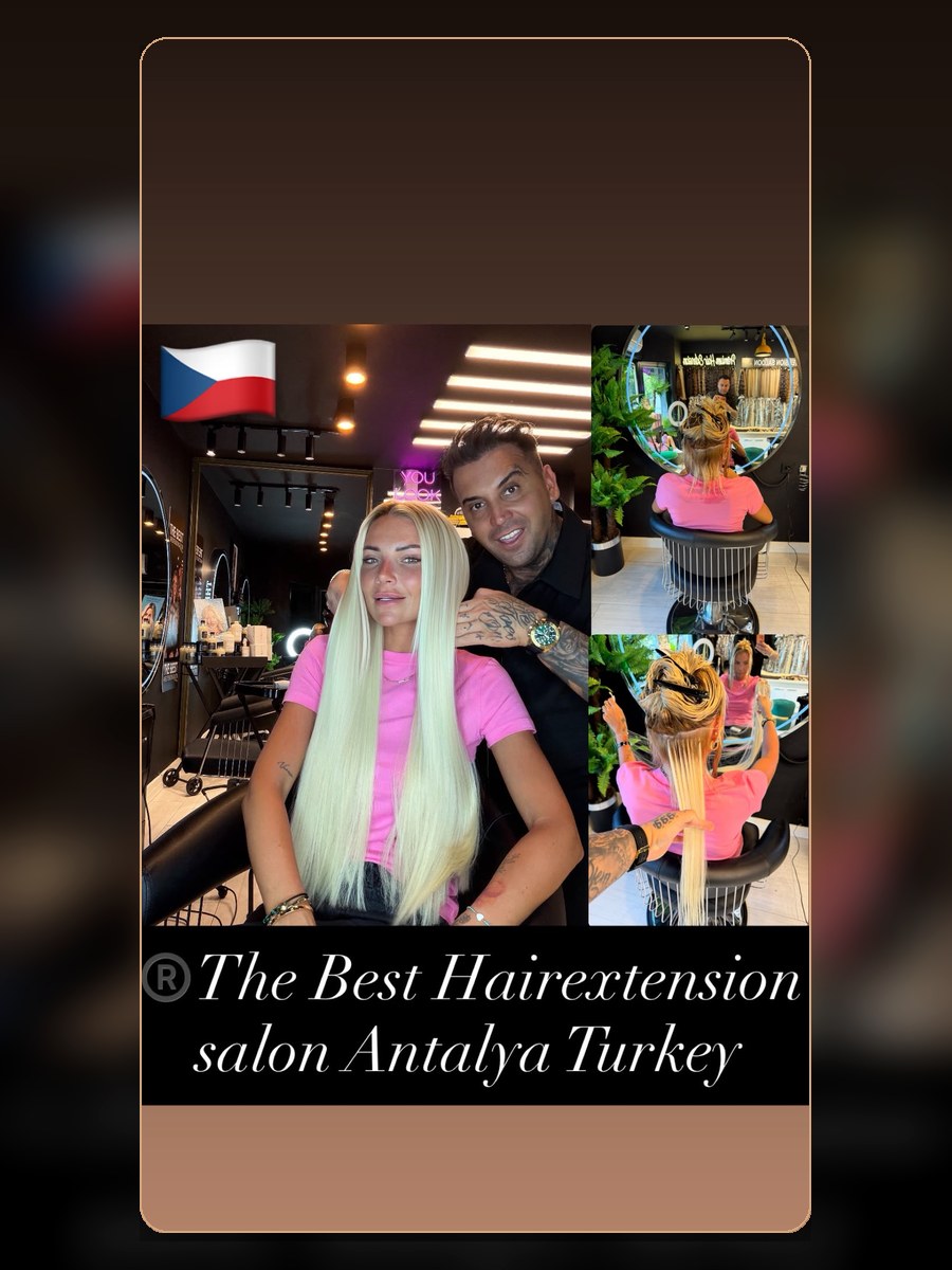 Hairdresser Antalya hair extension result 9