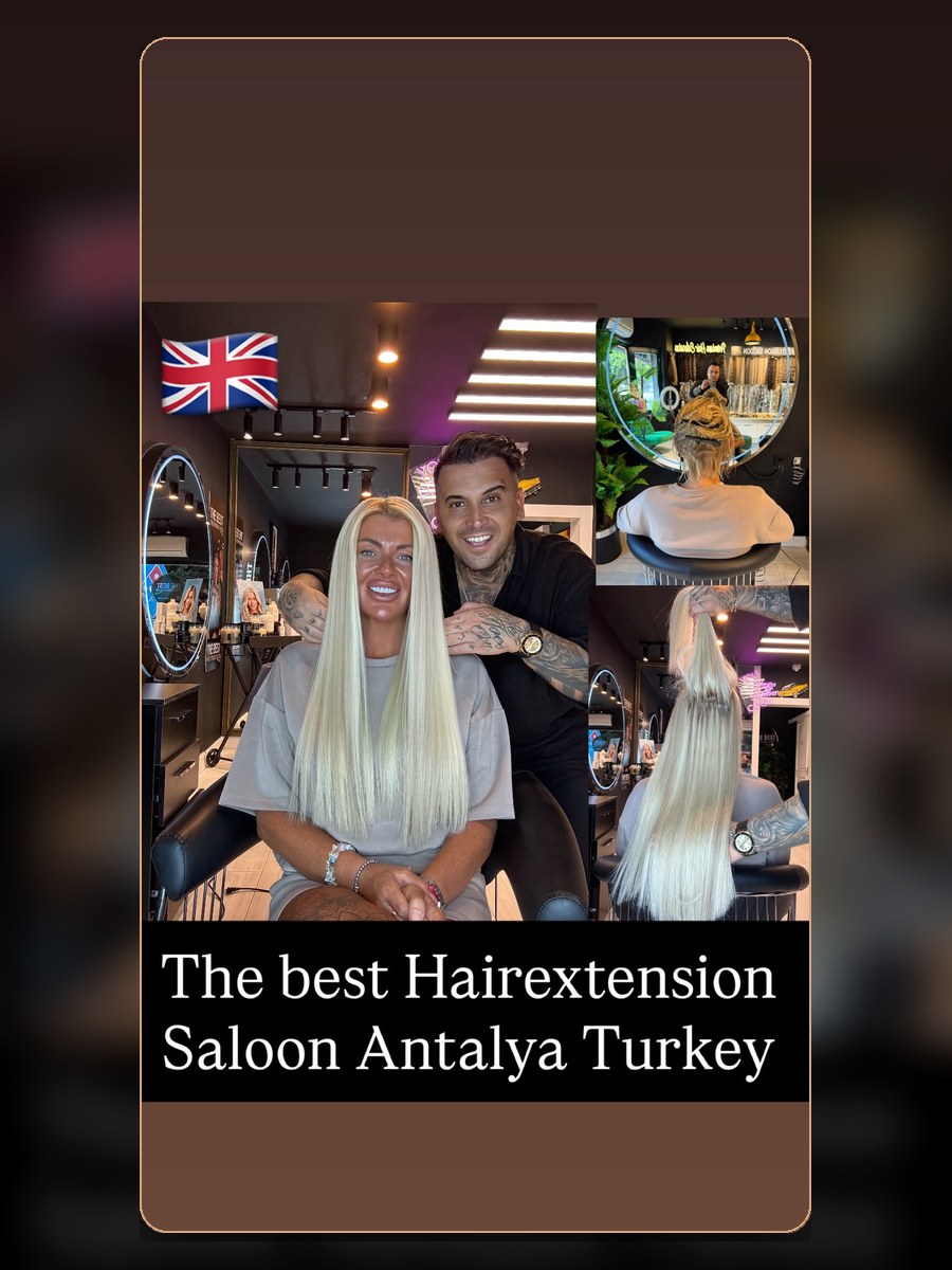 Hairdresser Antalya hair extension result 10