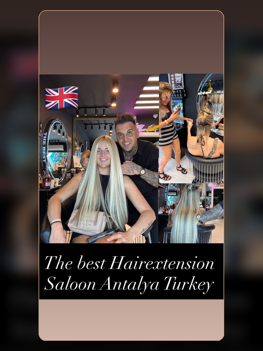 Hairdresser Antalya hair extension result 13